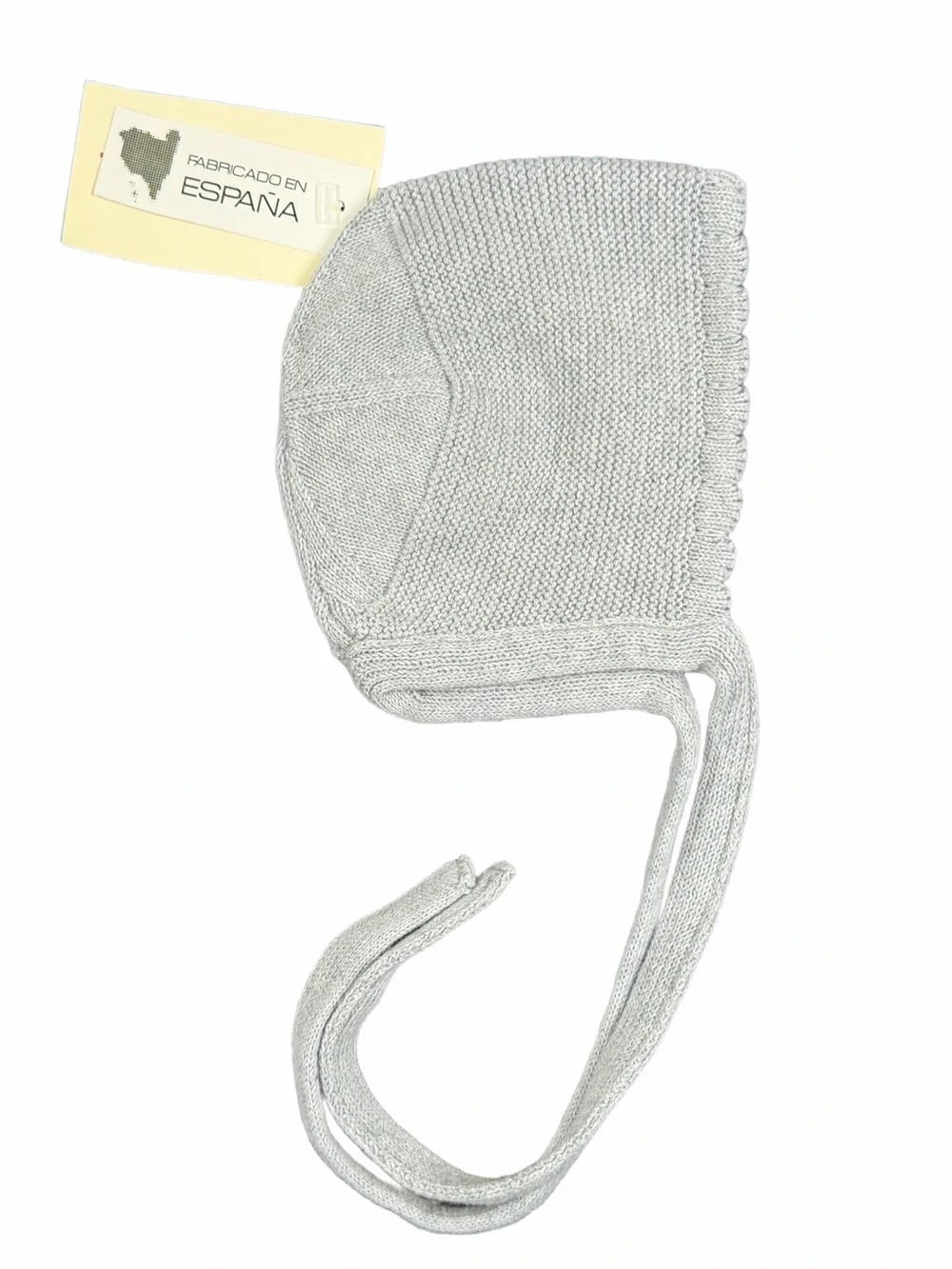 ESPAÑA CONDOR Moss Stitch Knit Bonnet- 3-6M